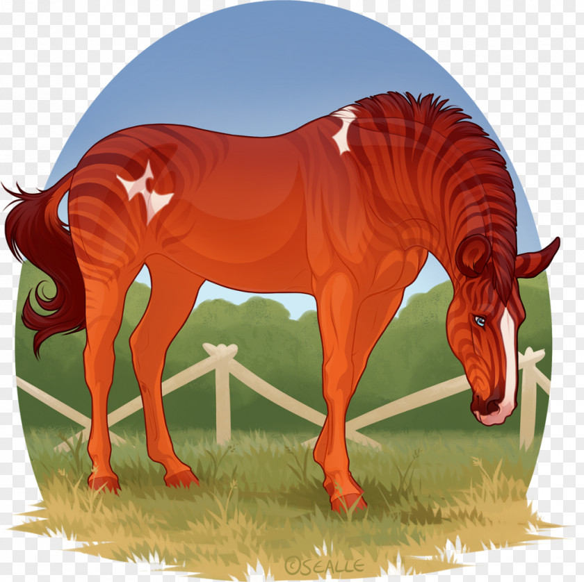 Red Fell Pony Mustang Stallion DeviantArt Artist PNG