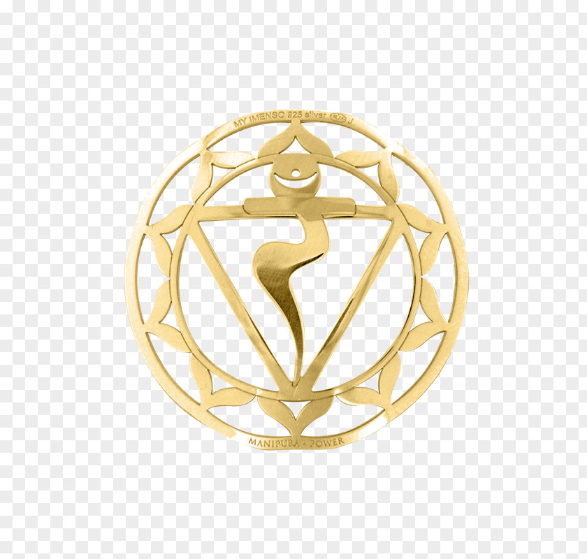 Silver Manipura Chakra Insegna Symbol PNG