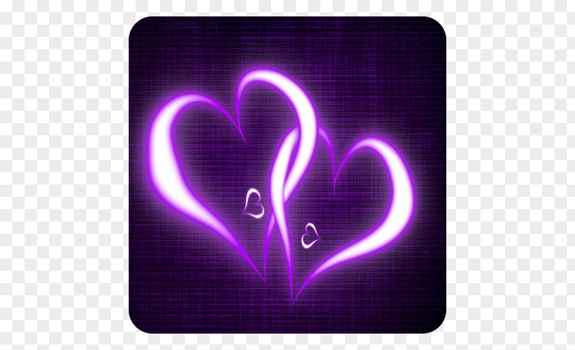 Purple Heart Desktop Wallpaper Home Screen Android PNG