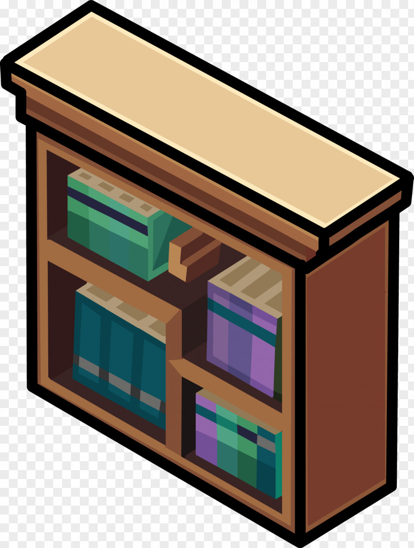 Bookcase Club Penguin Igloo Furniture Shelf PNG