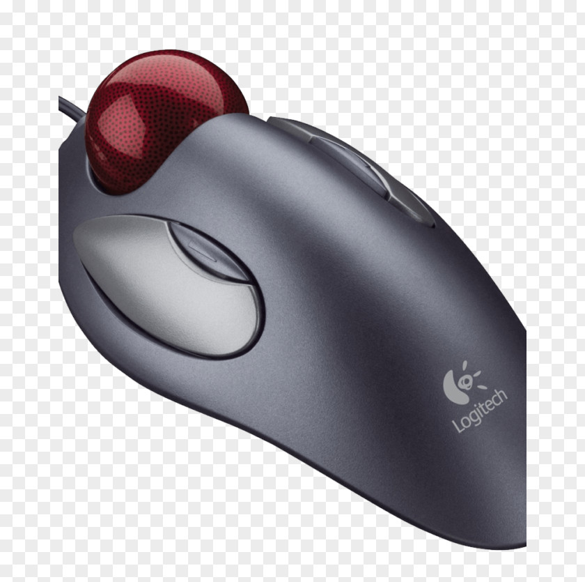 Computer Mouse Trackball Logitech Trackman Marble Optical PS/2 Port PNG