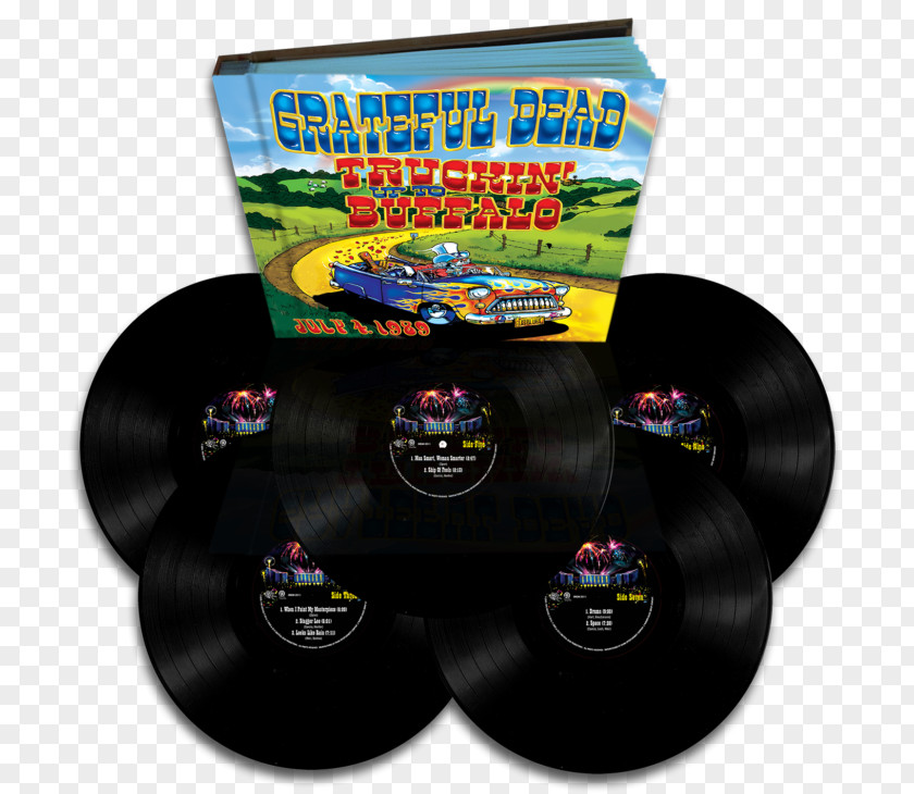 Grateful Dead Truckin' Up To Buffalo Phonograph Record LP Classic Rock PNG