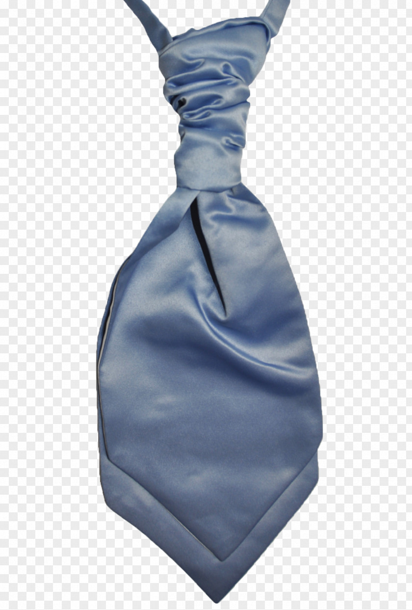 Periwinkle Cravat Necktie Blue Satin PNG