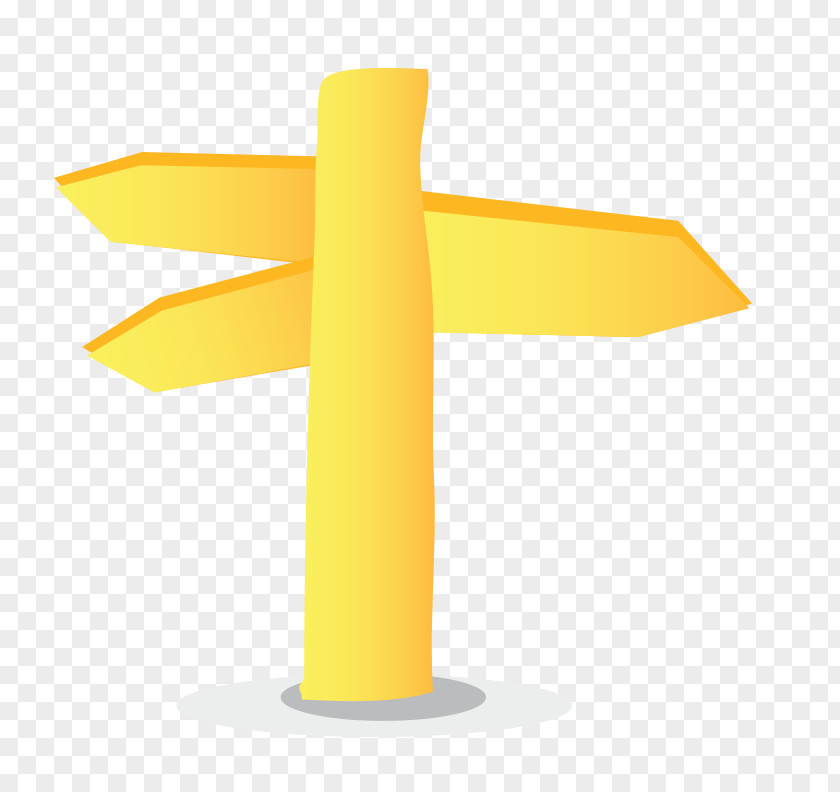 Vector Direction Signs Yellow Direction, Position, Or Indication Sign Traffic PNG