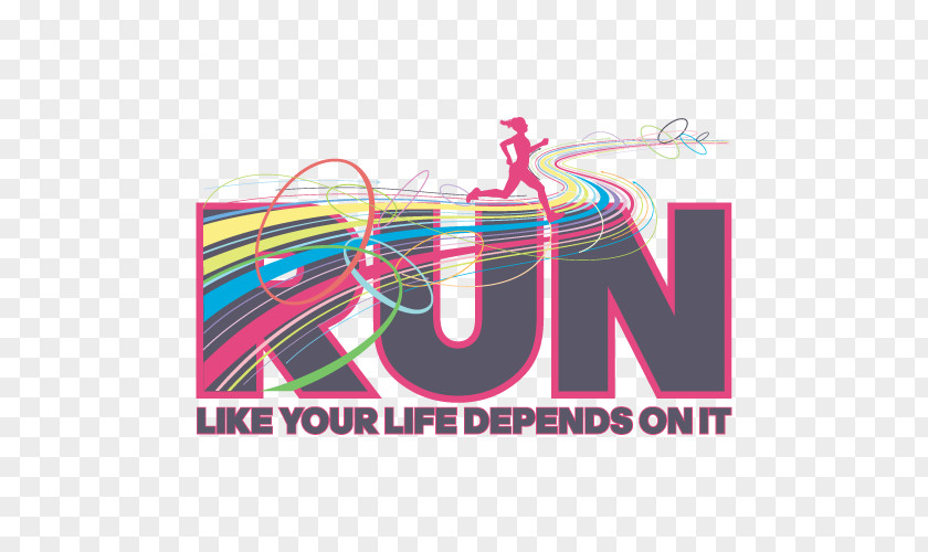 Athlete Running Logo Brand Product Design Pink M PNG