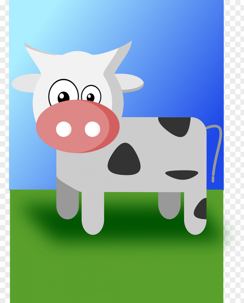 Cow Cartoon Cattle Animal Clip Art PNG