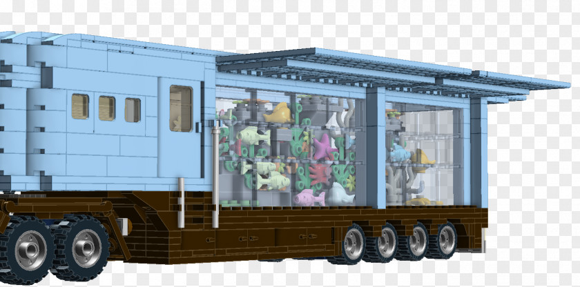 Great Barrier Reef Machine Transport Trailer PNG