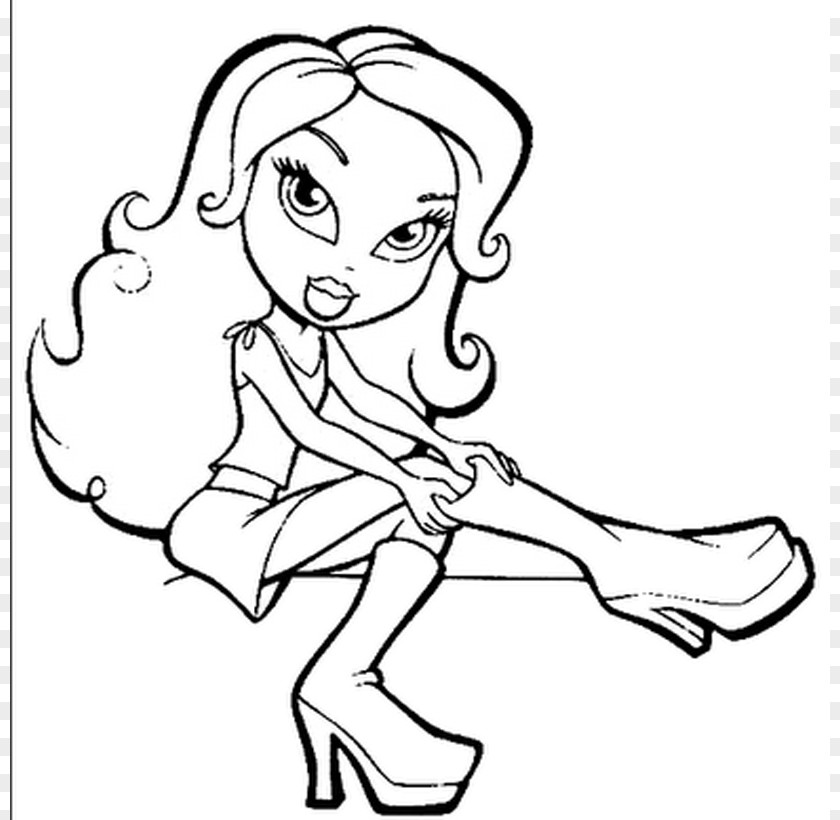 Lips Coloring Pages Bratz: Rock Angelz Book Barbie Bratz Babyz PNG