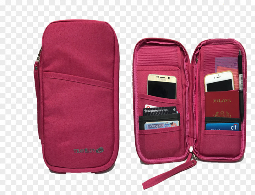 Passport Hand Bag Handbag Fashion Travel Zipper PNG