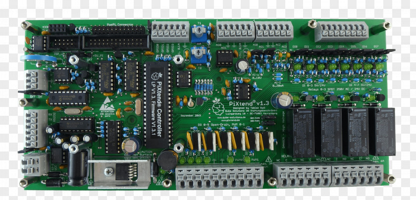 Raspberry Pi Programmable Logic Controllers Printed Circuit Board Electronic Component Microcontroller PNG