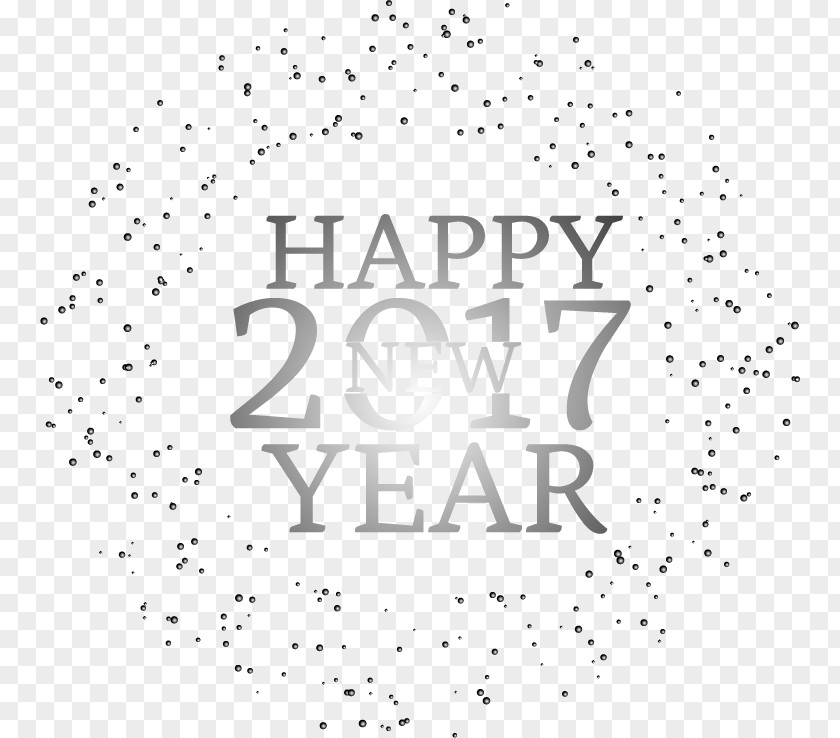 Silver Luminous Efficiency 2017 New Year Card Rosh Hashanah Years Day Greeting PNG