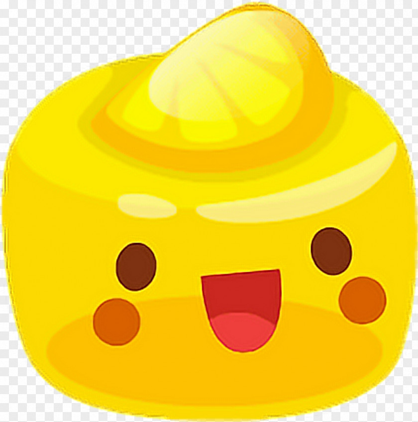 Smile Emoticon Lemon Background PNG