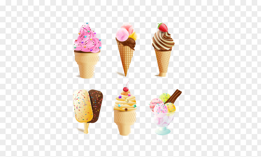 A Variety Of Ice Cream Stock Image Cone Chocolate Sundae PNG