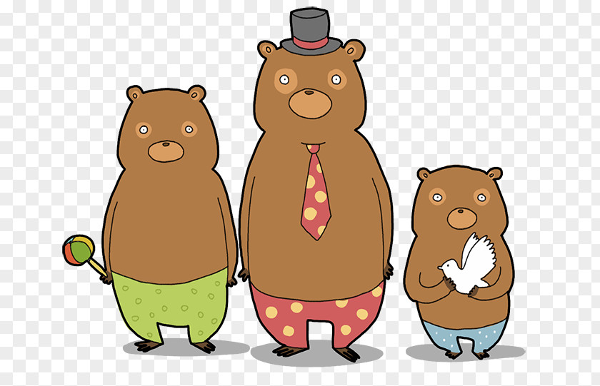 Bear Beaver Cartoon Food PNG