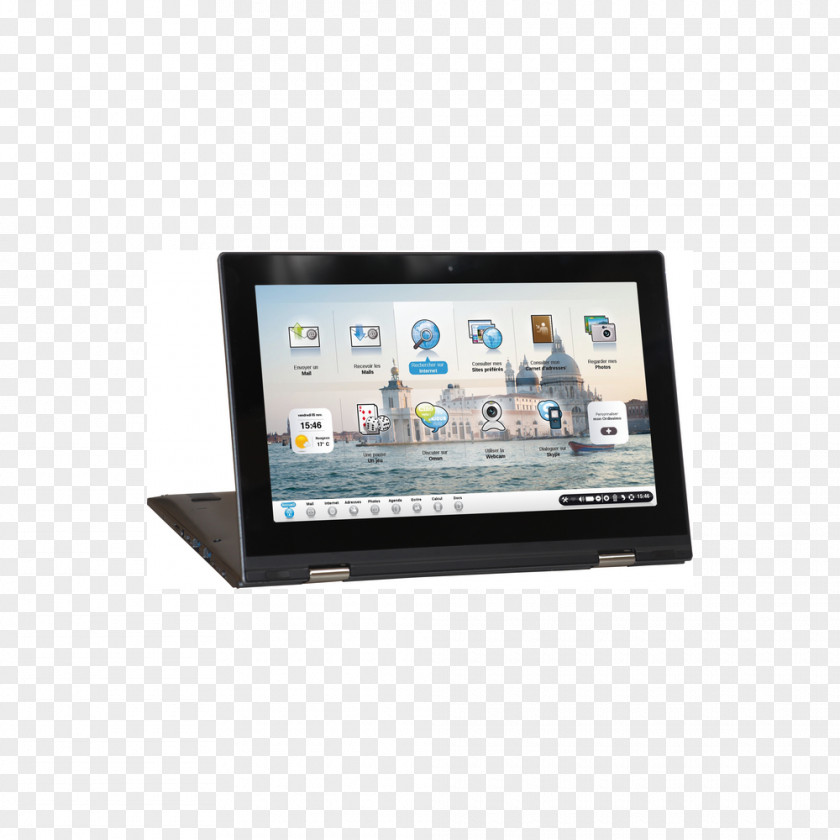 Portable Computer Laptop Keyboard Display Device Ordissimo PNG