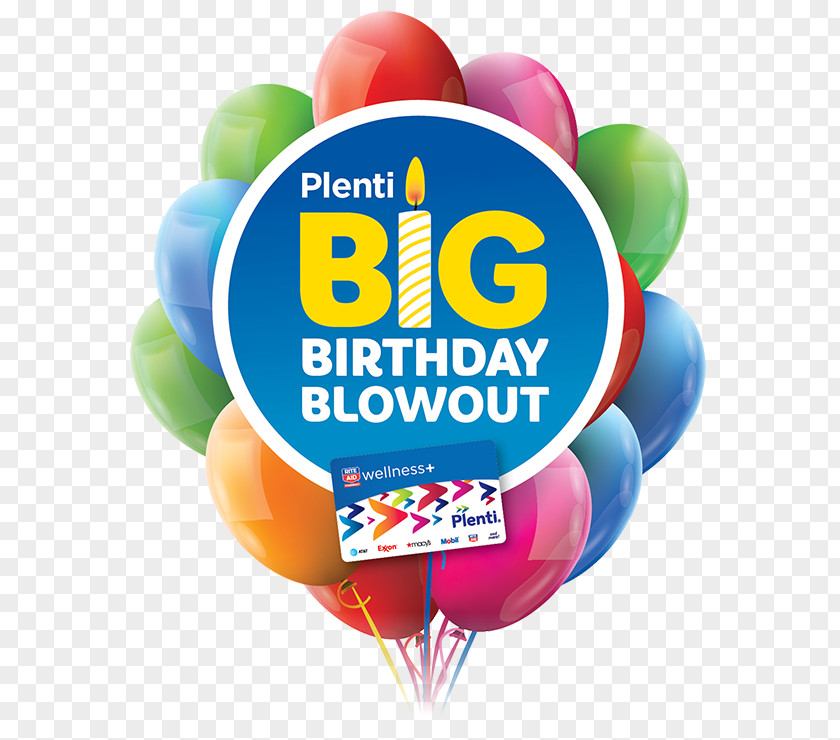 Rite Aid Plan B Plenti Wellness+ Balloon Birthday PNG