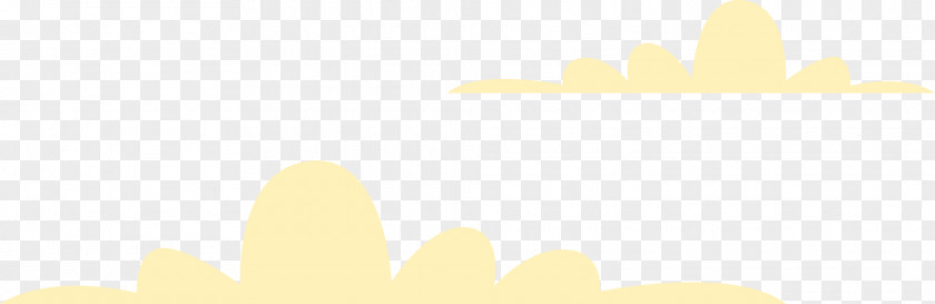 Yellow Concise Cloud Pattern PNG