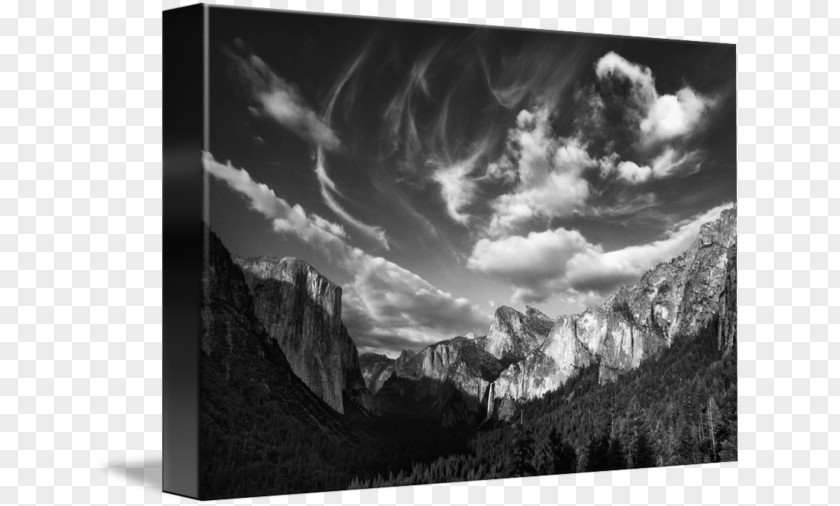 Cloudscape Monochrome Photography Photographic Paper Gallery Wrap PNG