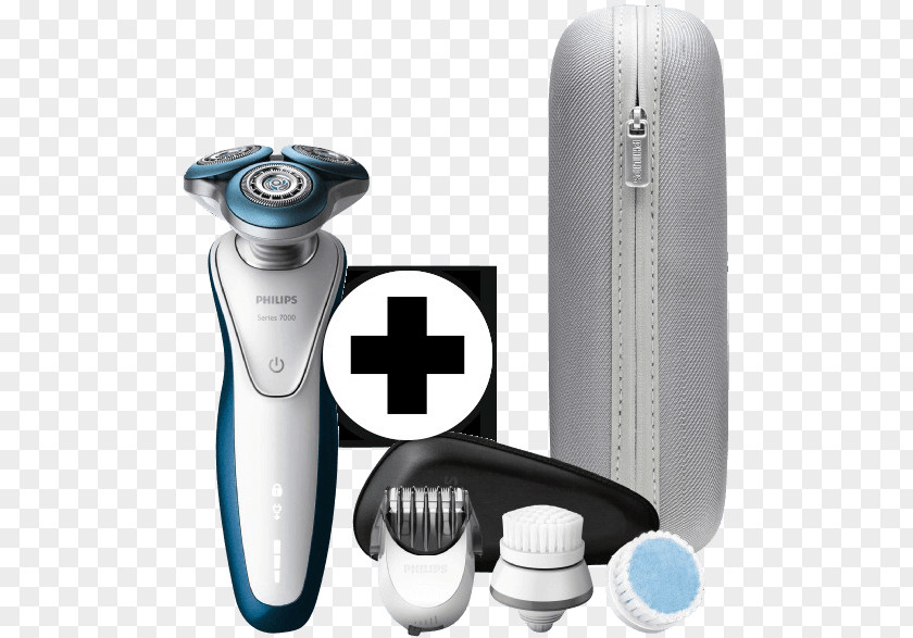 ShaverCordlessNavy Blue/ceramic White Electric Razors & Hair Trimmers Philips SHAVER Series 7000 S7510 S7710Others S7520 PNG