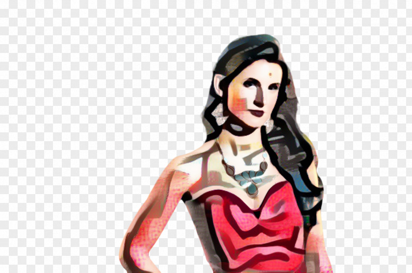 Style Model Girl Cartoon PNG