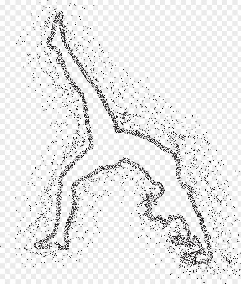 Particles Line Art Drawing Visual Arts PNG