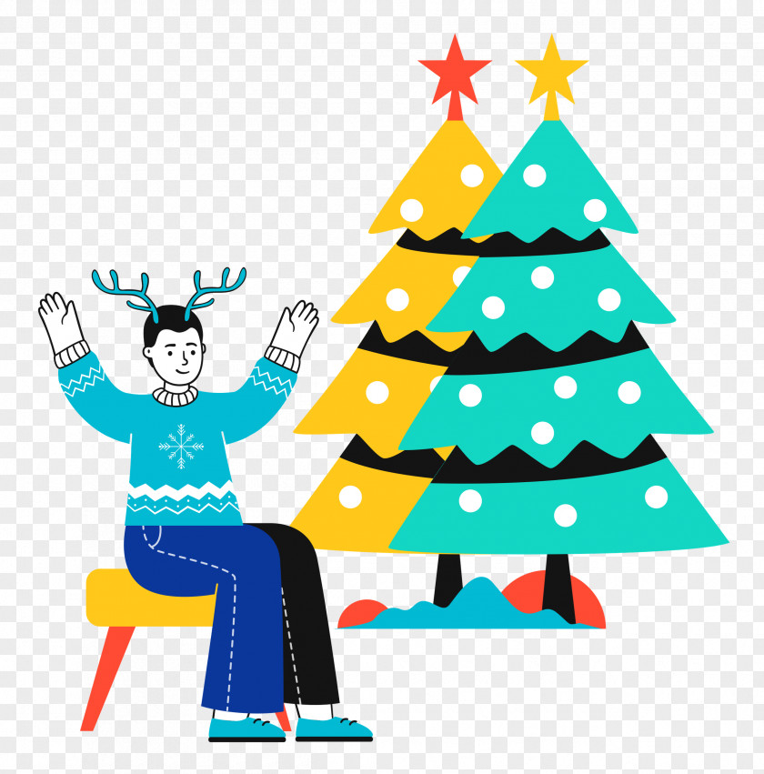 Xmas Solo Christmas Tree Gifts PNG