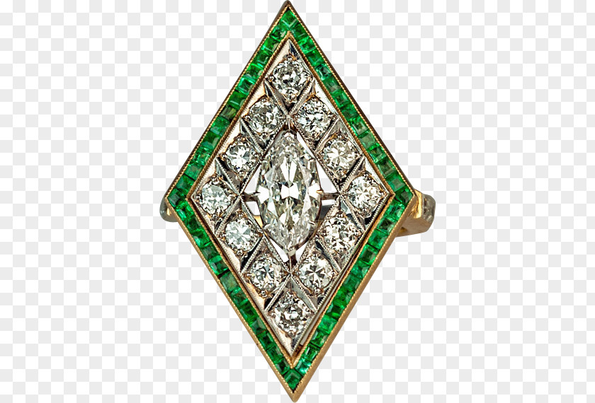 Diamond Rhombus Ring Shape Gold PNG