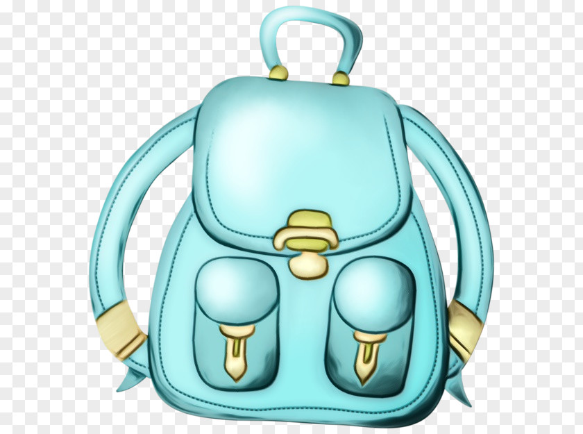 Fashion Accessory Luggage And Bags Blue Cartoon Turquoise Bag Backpack PNG