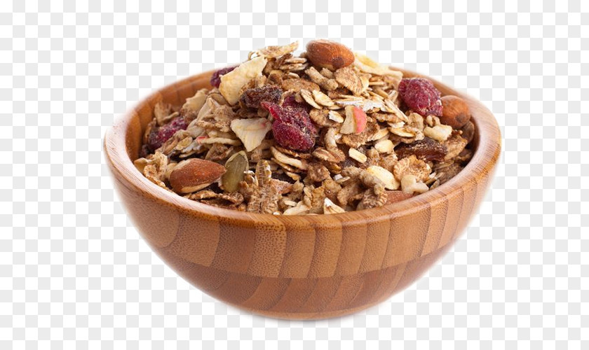Granola Breakfast Cereal Muesli Corn Flakes Bowl PNG