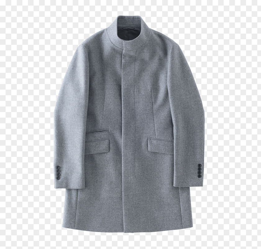 Recommend Overcoat Grey Wool PNG