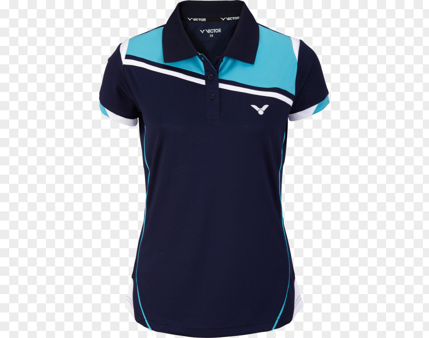 Unisex Body Figure T-shirt Polo Shirt Clothing Badminton Blue PNG