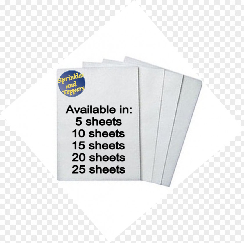 Wafer Paper Edible Ink Printing Label PNG