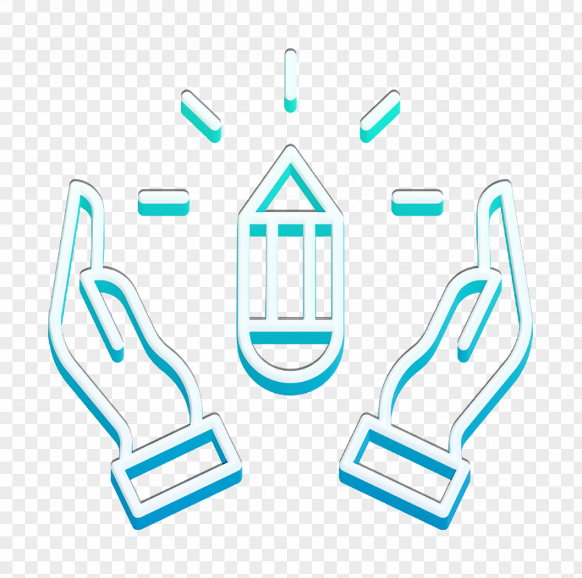 Student Icon Hands Creative PNG