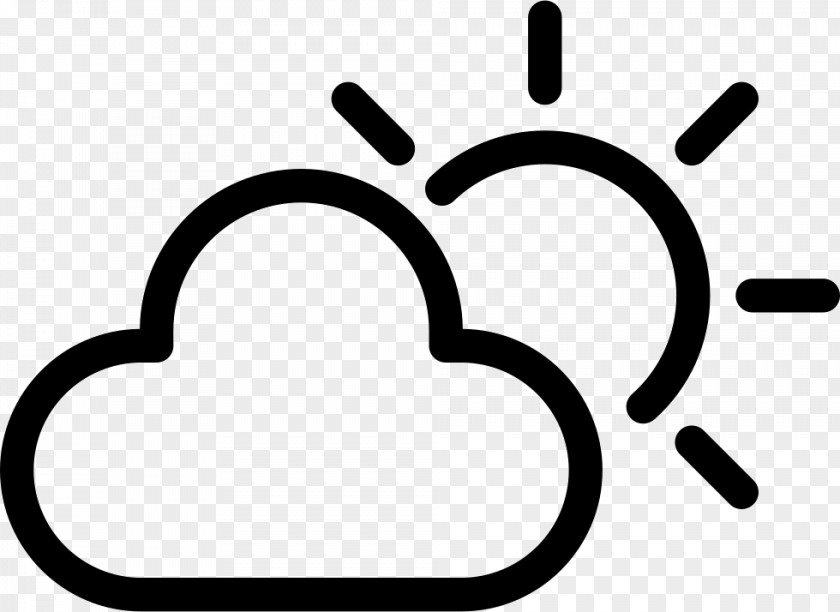 Sunny And Cloudy Icon Illustration Royalty-free The Noun Project PNG