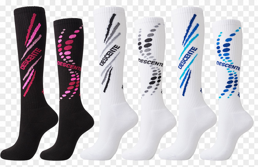 Women Volleyball Sock Descente Knee Highs バボちゃん PNG