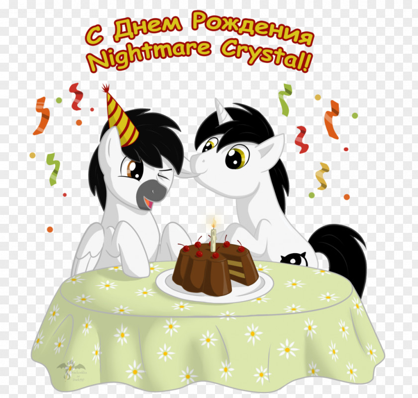 Birthday Pony Penguin Cat Dog Clip Art PNG
