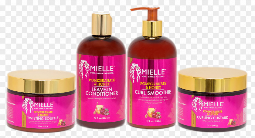 Cocktail Mielle Organics Pomegranate & Honey Curling Custard Leave In Conditioner Hair Care Styling Products PNG