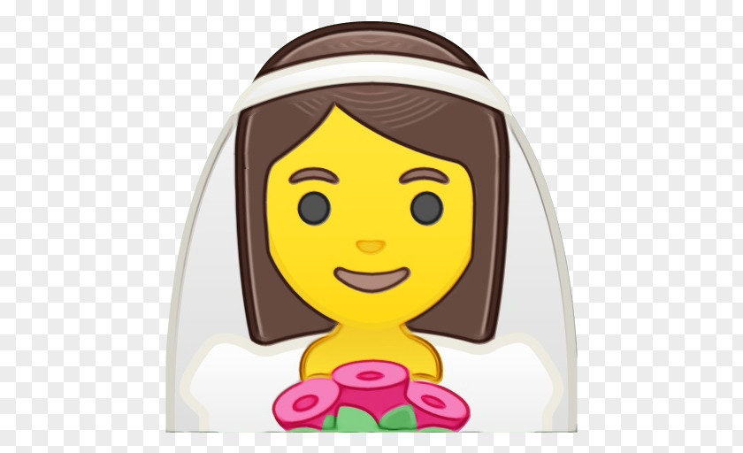 Smile Long Hair Movie Emoji PNG