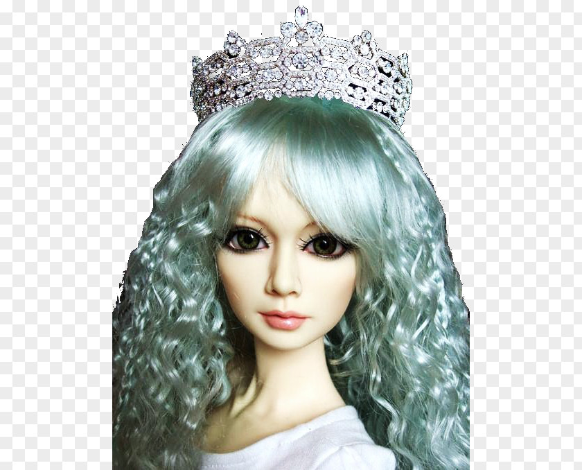 Barbie Headpiece Long Hair Tiara PNG