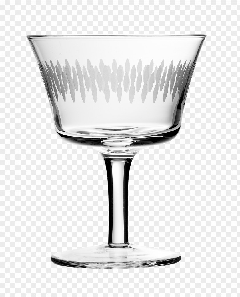 Engraved Champagne Glass Wine Fizz Cocktail PNG