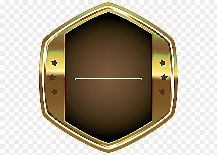 Rectangle Shield Gold Banner PNG