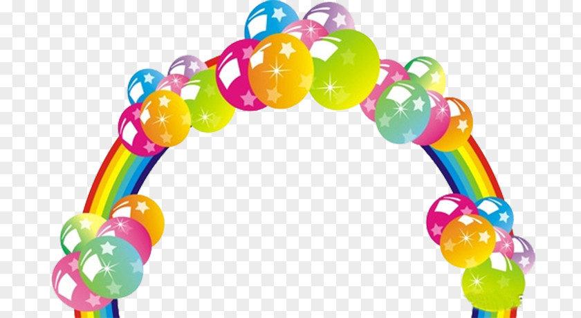 Colored Balloons Balloon Rainbow Arch PNG
