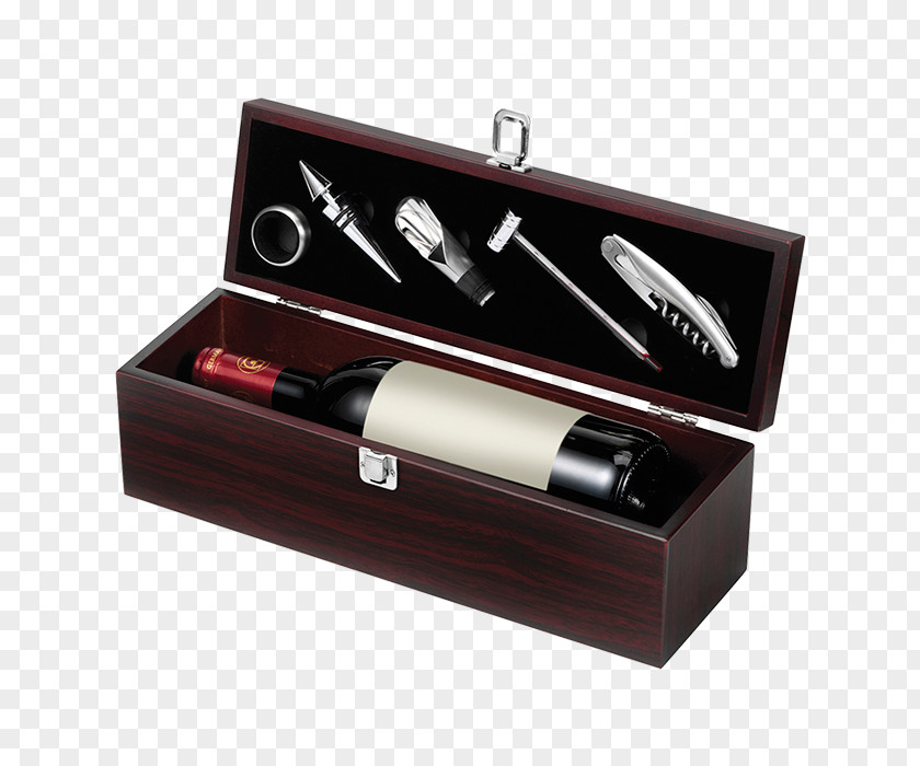 Wood Tool Box Wine Gift Promotional Merchandise Corkscrew Bottle PNG