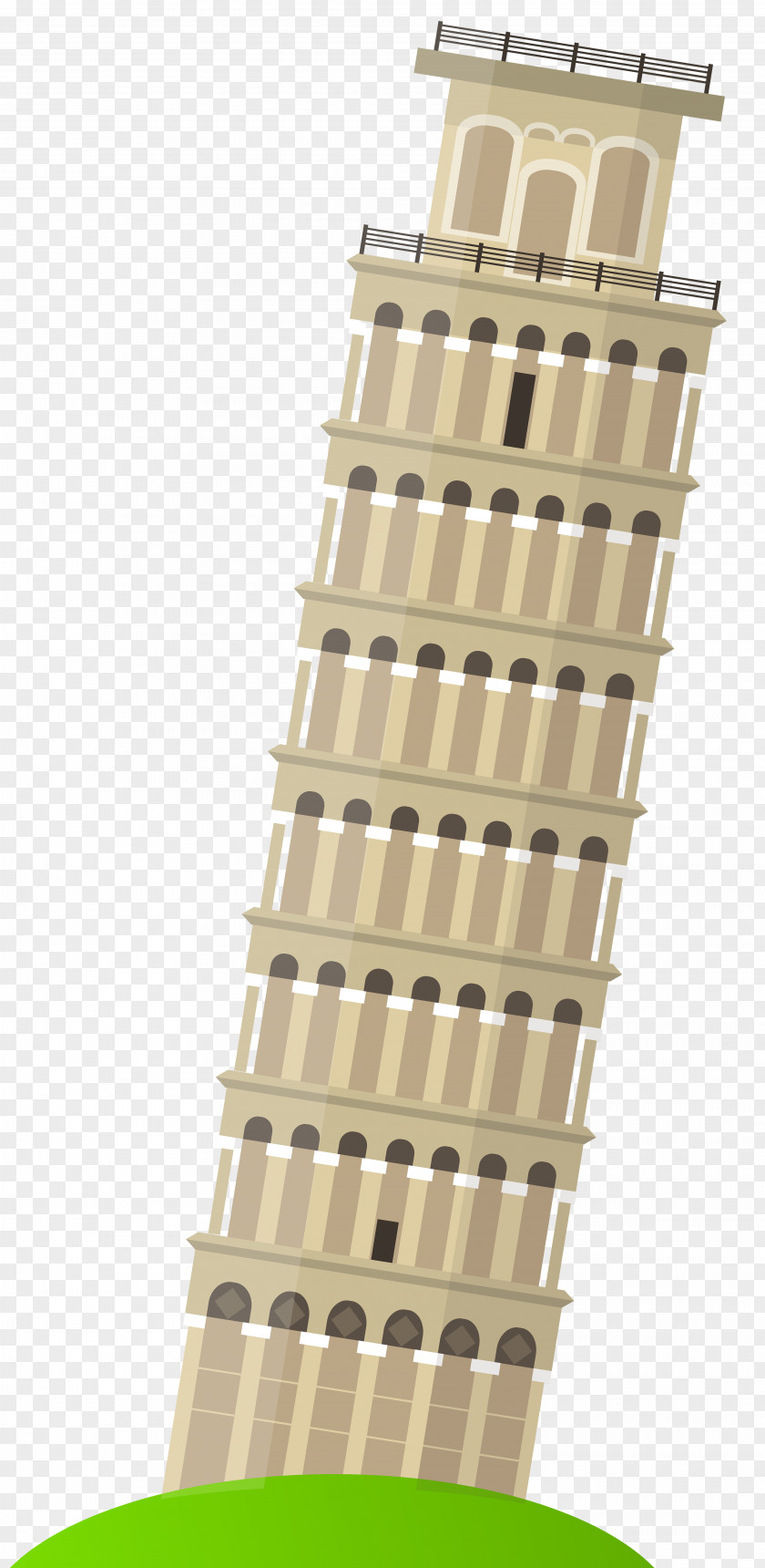 World Landmark Leaning Tower Of Pisa Clip Art Illustration PNG