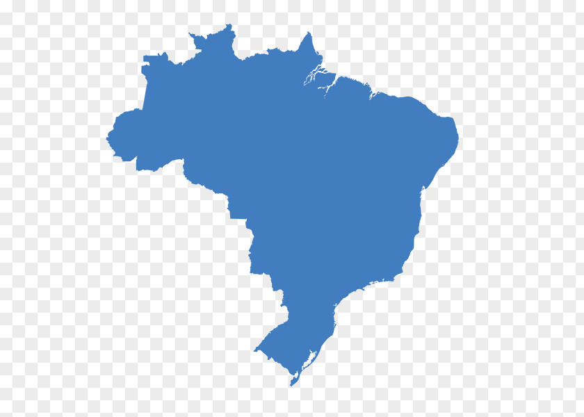 Brazil Theme Blank Map PNG