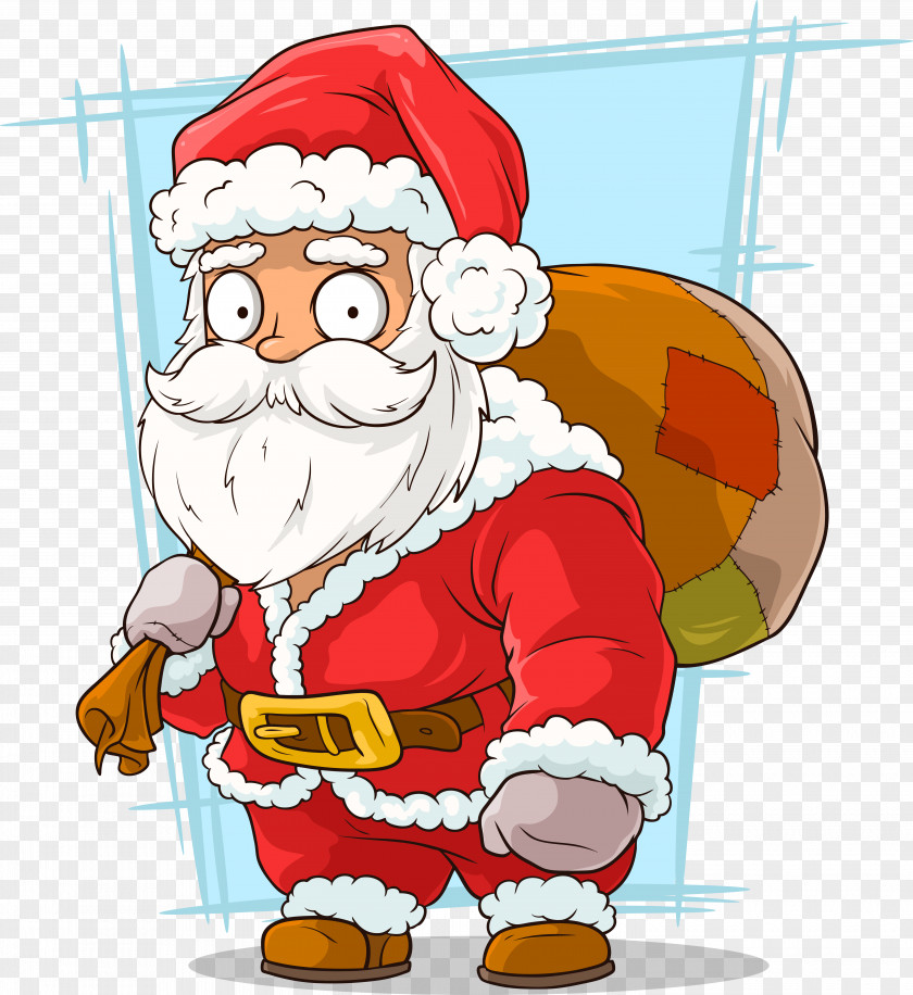 Cartoon Santa Claus Christmas Illustration PNG