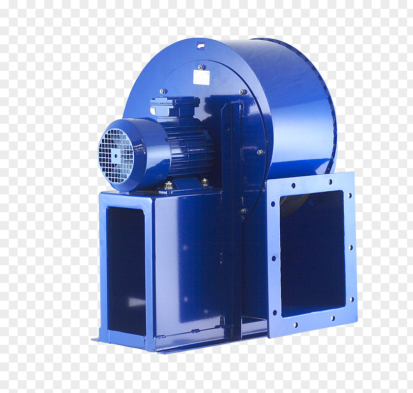 Centrifugal Fan Machine Cobalt Blue PNG