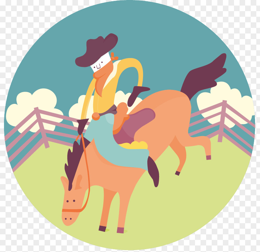 Horse Cattle Illustration Clip Art Cowboy PNG