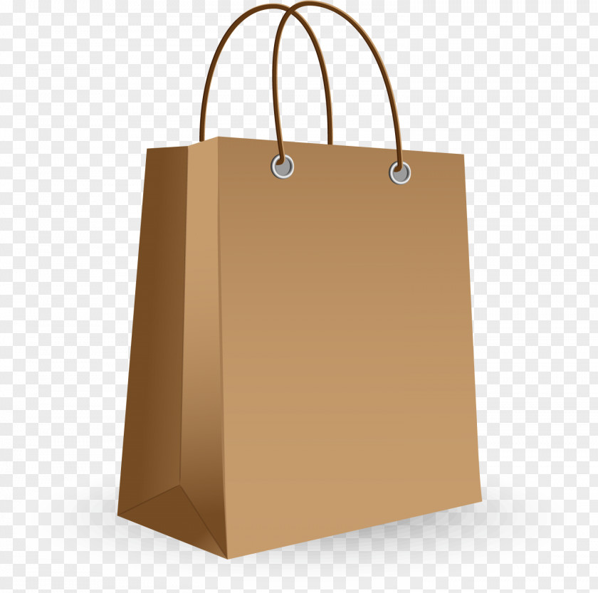 Vector 3D High-grade Paper Bag Shopping PNG