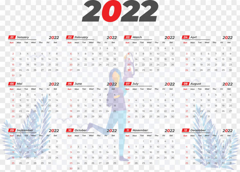 2022 Yeary Calendar 2022 Calendar PNG